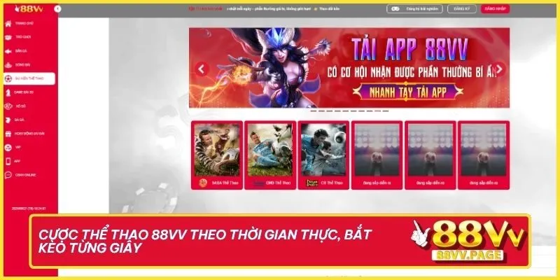 Trang chủ 28 Cược thể thao 88vv theo thời gian thực, bắt kèo từng giây
