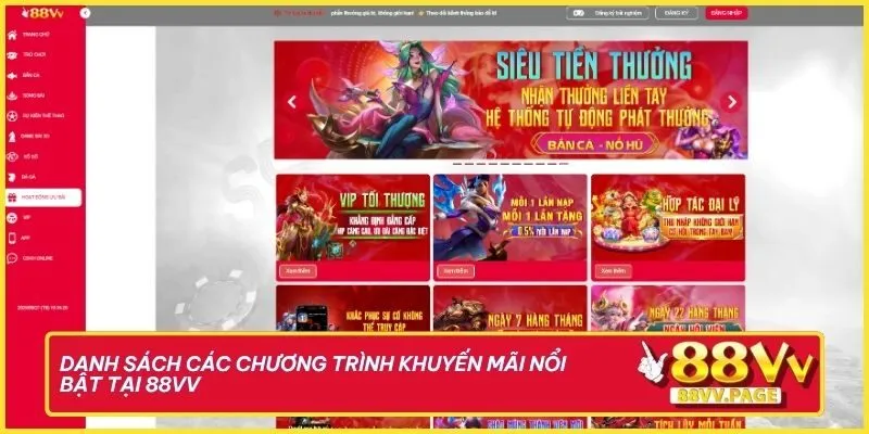 Trang chủ 35 Các chương trình ưu đãi tại 88vv được thiết kế để phù hợp với cả người chơi