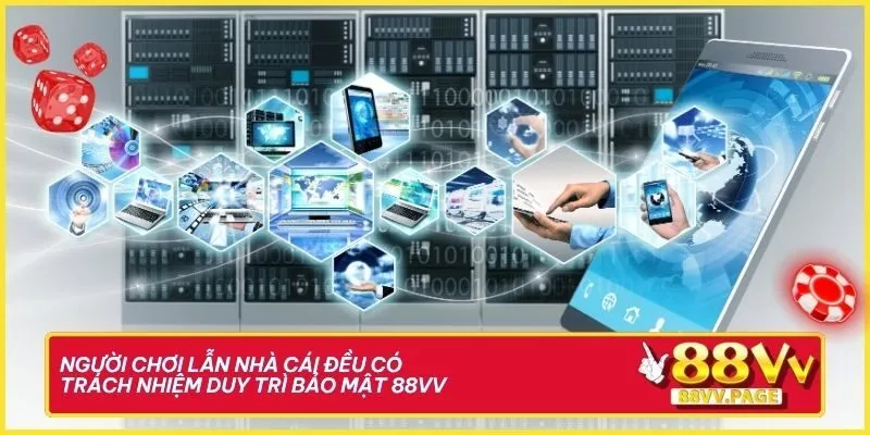 Chính Sách Bảo Mật 88VV - Hệ Thống Quy Định Chuẩn Mực 3 Người chơi lẫn nhà cái đều có trách nhiệm duy trì bảo mật 88VV