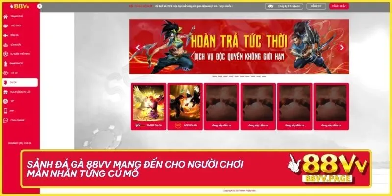 Trang chủ 30 Đá gà 88vv mang đến cho người chơi mãn nhãn từng cú mổ