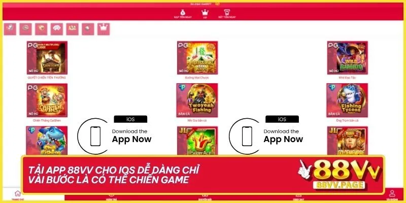 Tải App 88VV - Hướng Dẫn Cài Đặt Ứng Dụng Uy Tín Từ A-Z 3 Tải app 88VV cho iOS dễ dàng chỉ vài bước là có thể chiến game
